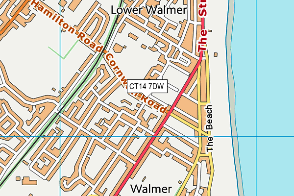 CT14 7DW map - OS VectorMap District (Ordnance Survey)