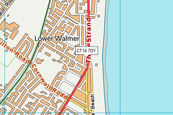 Map of FOLKESTONE AND WALMER TILE CENTRES LIMITED at district scale