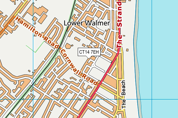 CT14 7EH map - OS VectorMap District (Ordnance Survey)