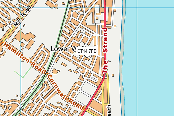 CT14 7FD map - OS VectorMap District (Ordnance Survey)