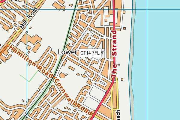 CT14 7FL map - OS VectorMap District (Ordnance Survey)