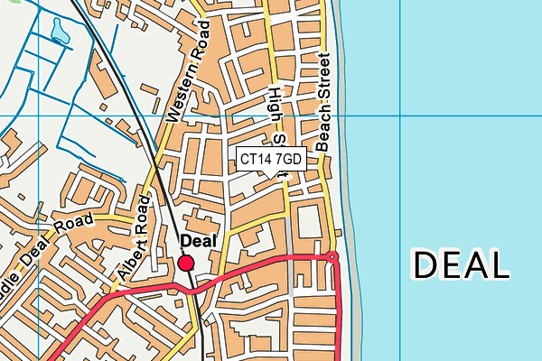 CT14 7GD map - OS VectorMap District (Ordnance Survey)