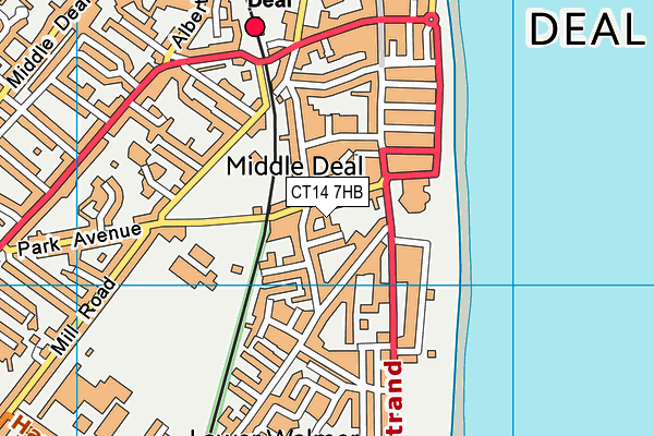 CT14 7HB map - OS VectorMap District (Ordnance Survey)