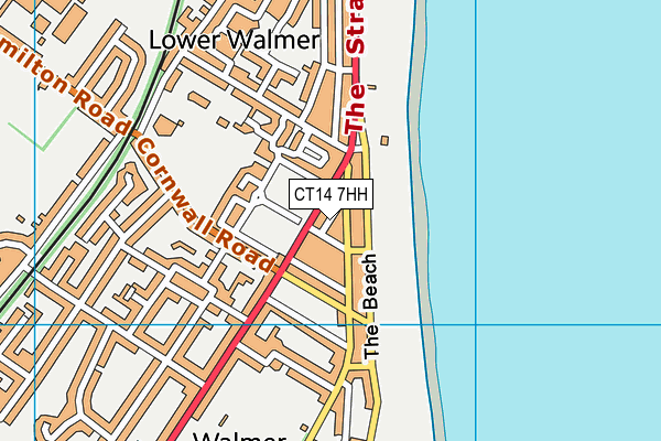 CT14 7HH map - OS VectorMap District (Ordnance Survey)