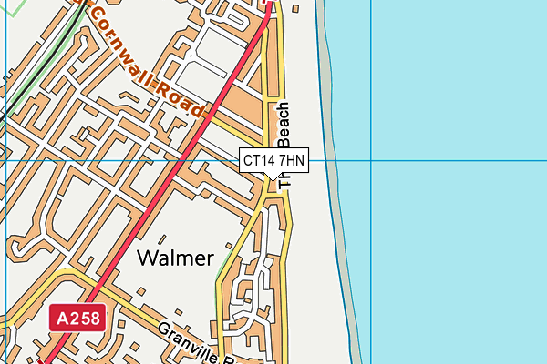 Map of BEACH COURT MANAGEMENT (WALMER) LIMITED at district scale