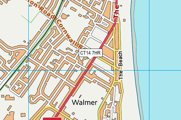 CT14 7HR map - OS VectorMap District (Ordnance Survey)