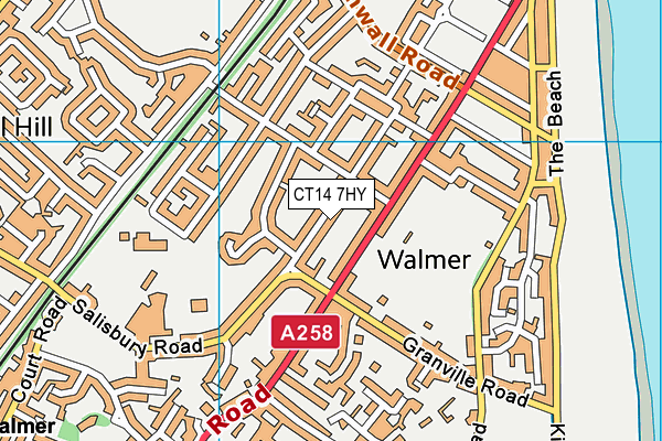 CT14 7HY map - OS VectorMap District (Ordnance Survey)