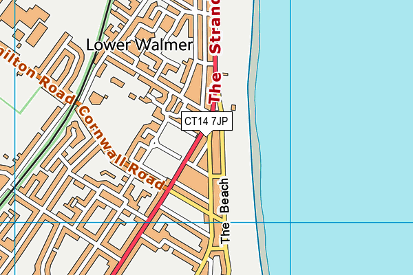 CT14 7JP map - OS VectorMap District (Ordnance Survey)