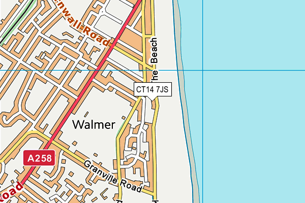 CT14 7JS map - OS VectorMap District (Ordnance Survey)