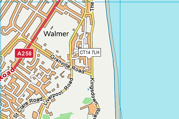 CT14 7LH map - OS VectorMap District (Ordnance Survey)
