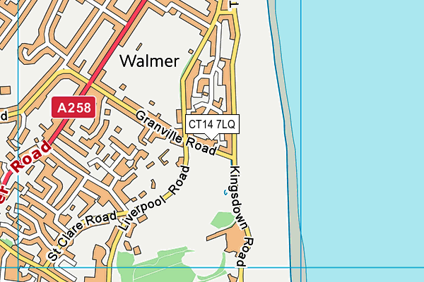 CT14 7LQ map - OS VectorMap District (Ordnance Survey)