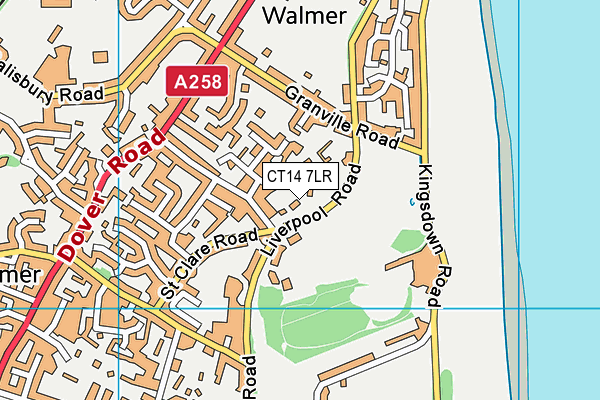 CT14 7LR map - OS VectorMap District (Ordnance Survey)