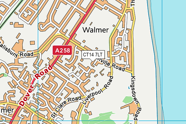 CT14 7LT map - OS VectorMap District (Ordnance Survey)