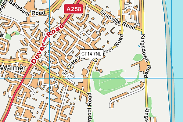 CT14 7NL map - OS VectorMap District (Ordnance Survey)