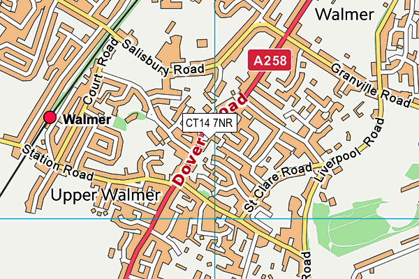 CT14 7NR map - OS VectorMap District (Ordnance Survey)