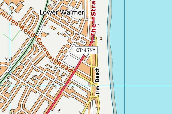 CT14 7NY map - OS VectorMap District (Ordnance Survey)