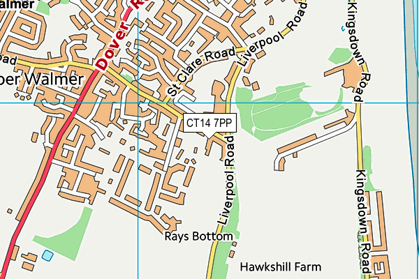 CT14 7PP map - OS VectorMap District (Ordnance Survey)