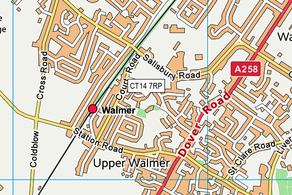 CT14 7RP map - OS VectorMap District (Ordnance Survey)