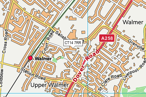 CT14 7RR map - OS VectorMap District (Ordnance Survey)