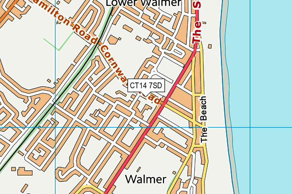 CT14 7SD map - OS VectorMap District (Ordnance Survey)