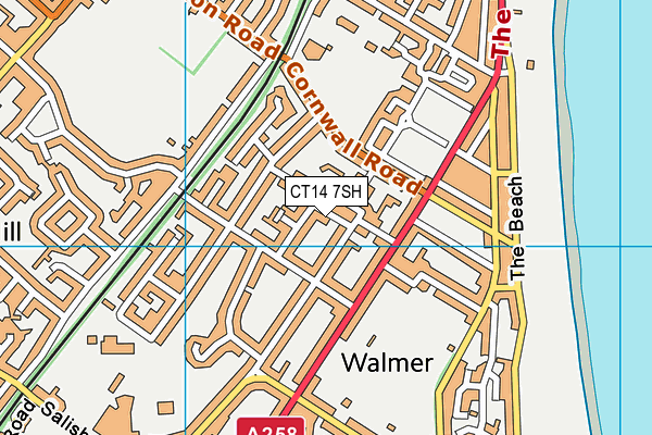 CT14 7SH map - OS VectorMap District (Ordnance Survey)