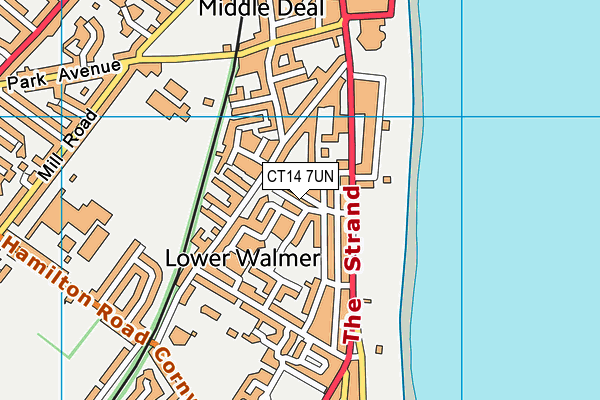 CT14 7UN map - OS VectorMap District (Ordnance Survey)