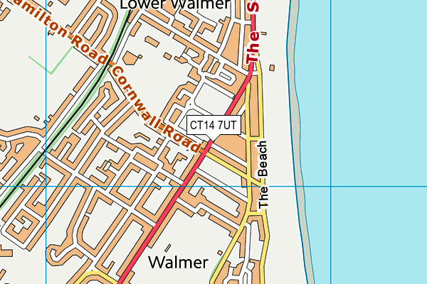 CT14 7UT map - OS VectorMap District (Ordnance Survey)