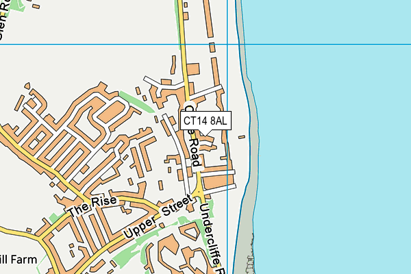 CT14 8AL map - OS VectorMap District (Ordnance Survey)