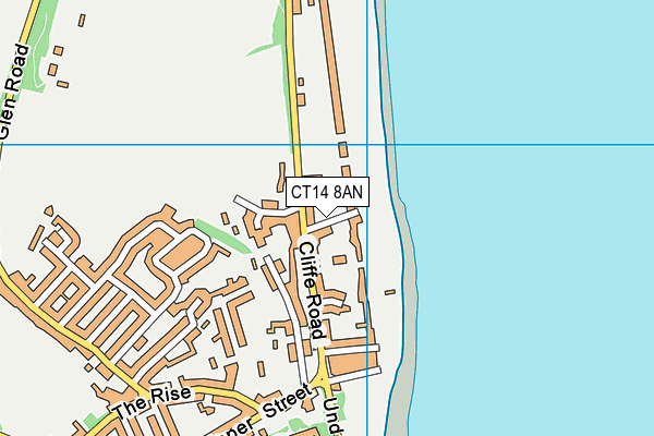 CT14 8AN map - OS VectorMap District (Ordnance Survey)