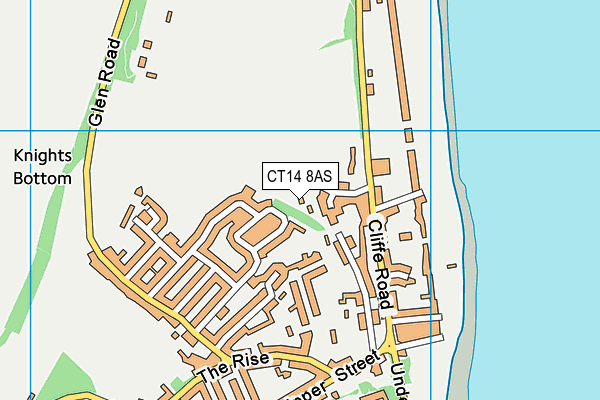 CT14 8AS map - OS VectorMap District (Ordnance Survey)
