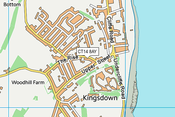 CT14 8AY map - OS VectorMap District (Ordnance Survey)