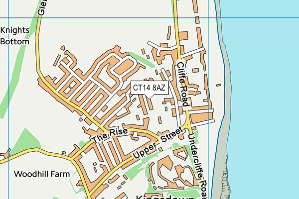 CT14 8AZ map - OS VectorMap District (Ordnance Survey)