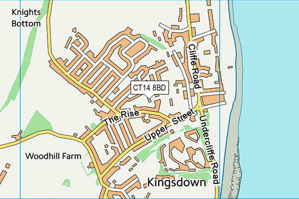 CT14 8BD map - OS VectorMap District (Ordnance Survey)