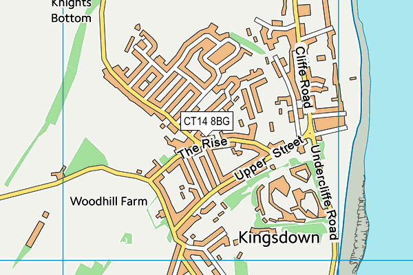 CT14 8BG map - OS VectorMap District (Ordnance Survey)