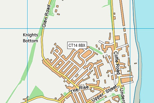 CT14 8BX map - OS VectorMap District (Ordnance Survey)
