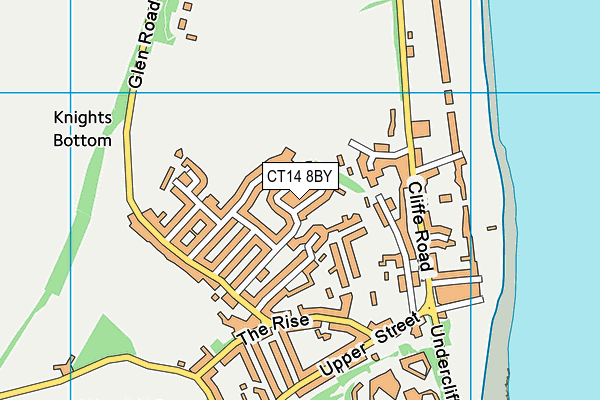 CT14 8BY map - OS VectorMap District (Ordnance Survey)