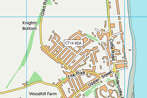 CT14 8DA map - OS VectorMap District (Ordnance Survey)