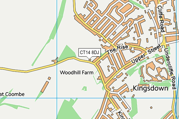 CT14 8DJ map - OS VectorMap District (Ordnance Survey)