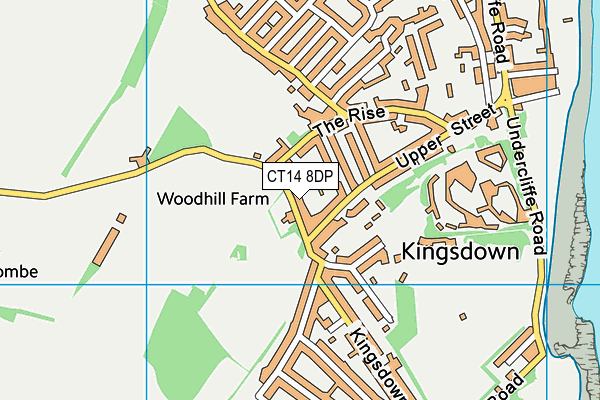 CT14 8DP map - OS VectorMap District (Ordnance Survey)