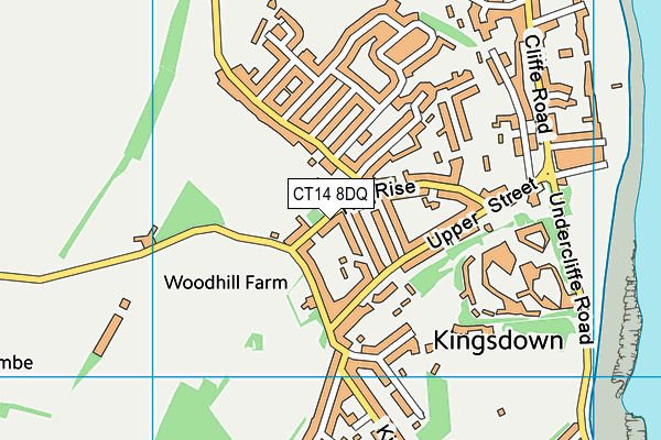 CT14 8DQ map - OS VectorMap District (Ordnance Survey)