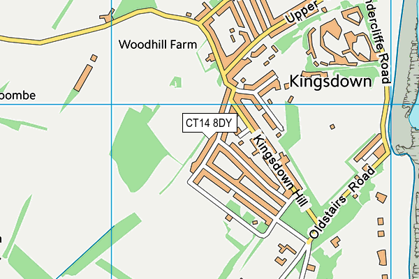 CT14 8DY map - OS VectorMap District (Ordnance Survey)