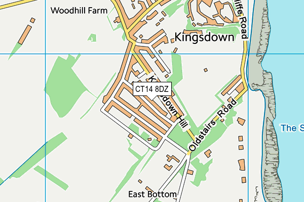 CT14 8DZ map - OS VectorMap District (Ordnance Survey)