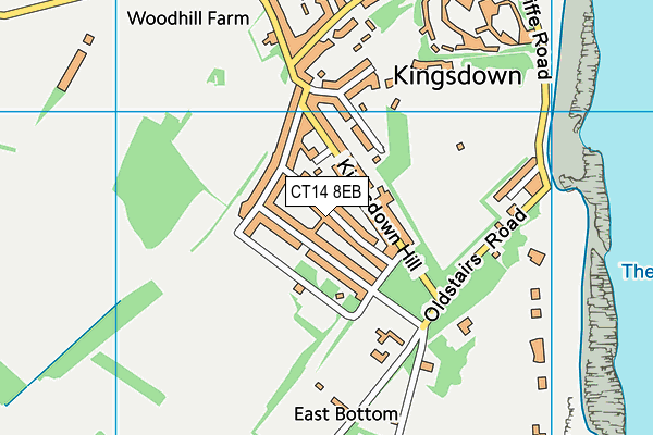 CT14 8EB map - OS VectorMap District (Ordnance Survey)