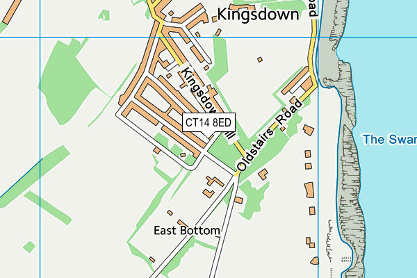 CT14 8ED map - OS VectorMap District (Ordnance Survey)