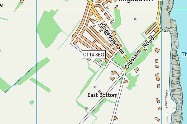 CT14 8EG map - OS VectorMap District (Ordnance Survey)