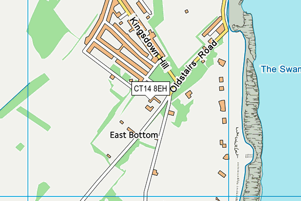 CT14 8EH map - OS VectorMap District (Ordnance Survey)