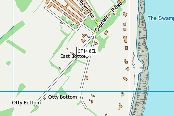 CT14 8EL map - OS VectorMap District (Ordnance Survey)