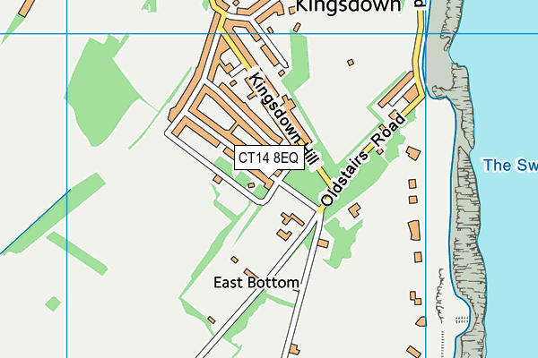 CT14 8EQ map - OS VectorMap District (Ordnance Survey)