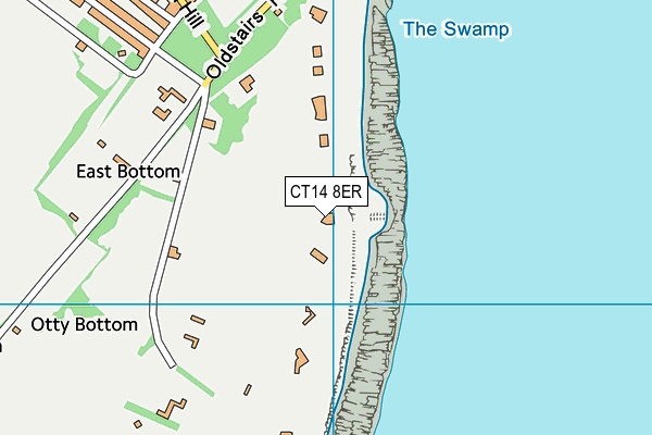 CT14 8ER map - OS VectorMap District (Ordnance Survey)