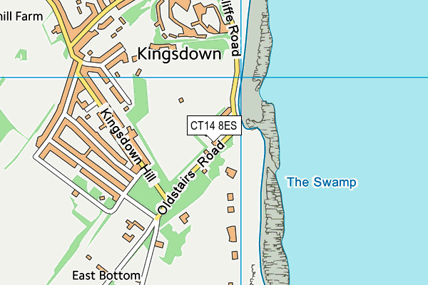 CT14 8ES map - OS VectorMap District (Ordnance Survey)